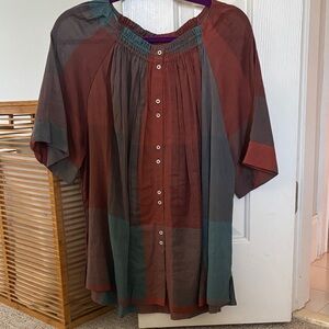 Mirth Button-Up Blouse